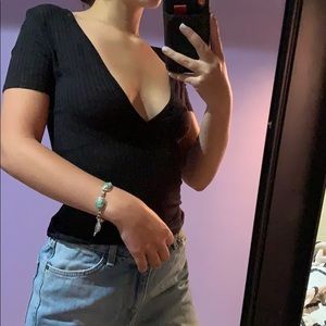 New with Tags Urban Outfitters Plunging Tee